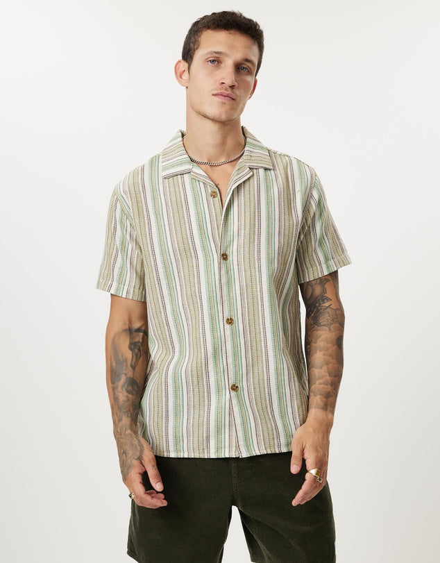 Rhythm Vacation Stripe Shirt - Natural