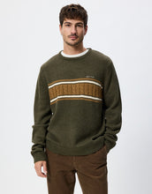 Load image into Gallery viewer, Rhythm Mohair Stripe Knit - Midnight Olive
