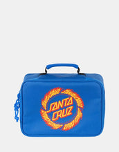 Load image into Gallery viewer, Santa Cruz Flame Ringed Dot Standard Insulated Lunchbox - Blue
