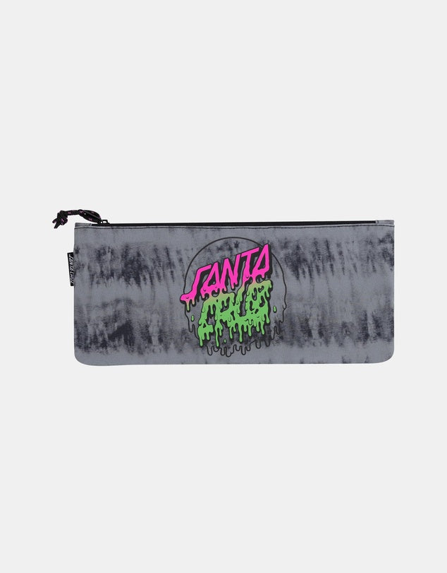 Santa Cruz Rad Dot Hollow Pencil Case - Black Tie Dye