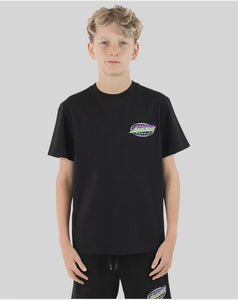 Santa Cruz Global Flame Dot Tee - Black