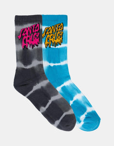 Santa Cruz Youth Rad Stack Crew Sock - Size 2-8