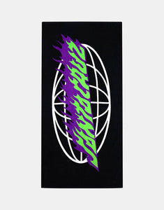 Santa Cruz Global Flame Strip Towel - Black