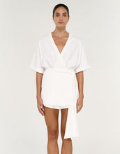 Load image into Gallery viewer, Staple The Label Elvara Wrap Playsuit - White
