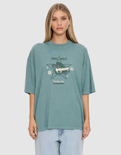 Load image into Gallery viewer, Thrills Drive Me Wild Oversized Tee - Green Coast
