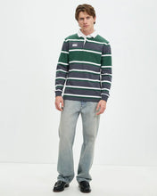 Load image into Gallery viewer, Canterbury Mens Yarn Dye Stripe Long Sleeve Rugby Polo
