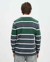 Load image into Gallery viewer, Canterbury Mens Yarn Dye Stripe Long Sleeve Rugby Polo
