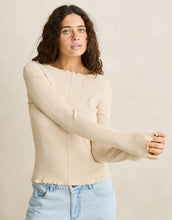 Load image into Gallery viewer, Rhythm Essential Long Sleeve Knit Top - White Marle

