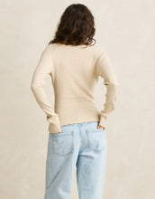 Load image into Gallery viewer, Rhythm Essential Long Sleeve Knit Top - White Marle
