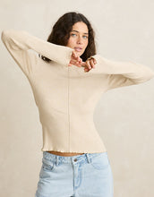Load image into Gallery viewer, Rhythm Essential Long Sleeve Knit Top - White Marle
