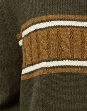 Load image into Gallery viewer, Rhythm Mohair Stripe Knit - Midnight Olive
