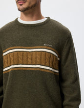 Load image into Gallery viewer, Rhythm Mohair Stripe Knit - Midnight Olive
