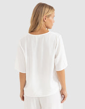 Load image into Gallery viewer, Rhythm Airlie Short Sleeve Top - White
