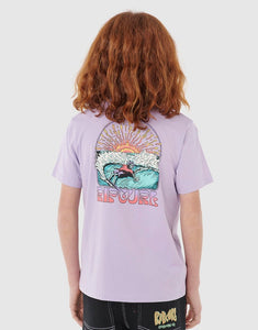 Rip Curl Boys 8-14 Grateful Shred Tee - Iced Lavender