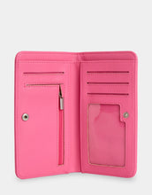 Load image into Gallery viewer, Roxy Womens Crazy Wave Leather Wallet - Pink Carnation
