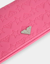Load image into Gallery viewer, Roxy Womens Crazy Wave Leather Wallet - Pink Carnation
