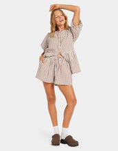 Load image into Gallery viewer, Roxy Delilah Check Top - Coconut
