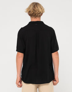 Rusty Razor Blade 2.0 Short Sleeve Shirt - Black