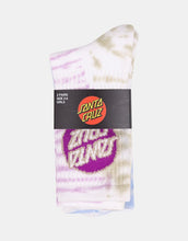 Load image into Gallery viewer, Santa Cruz Other Dot Redux Crew Socks 2 Pack - Olive Stone Tie Dye
