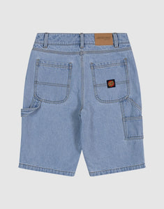 Santa Cruz Classic Dot Carpenter Jean Short - Light Washed Indigo