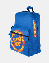 Load image into Gallery viewer, Santa Cruz  Flame Ringed Dot Backpack Tri Compartment Backpack - Blue
