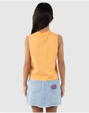 Load image into Gallery viewer, Santa Cruz Vibes Frill Front Muscle Tee - Orange
