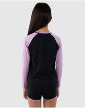 Load image into Gallery viewer, Santa Cruz Vibes Fill Long Sleeve Rash Guard - Black/Purple
