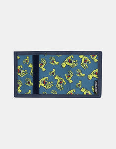 Santa Cruz Crowded Hand Velcro Wallet - Vintage Blue