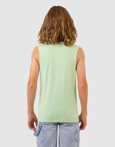 Santa Cruz Melting Hand Front Muscle Tee - Sage