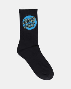 Santa Cruz Other Dot Crew Sock 4 Pack - Black/White/Grey Marle