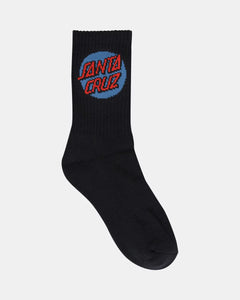 Santa Cruz Other Dot Crew Sock 4 Pack - Black/White/Grey Marle