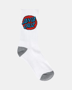 Santa Cruz Other Dot Crew Sock 4 Pack - Black/White/Grey Marle