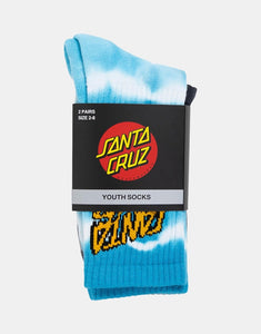 Santa Cruz Youth Rad Stack Crew Sock - Size 2-8