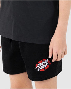 Santa Cruz Broken Dot Boys Shorts - Black