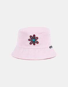 Santa Cruz Vibes Repeat Mono Reversible Bucket Hat - Rose