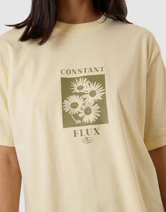 Thrills Halftone Daze Square Tee - Butter