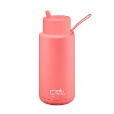 Frank Green Ceramic Reusable Drink Bottle 34oz/1L - Sweet Peach