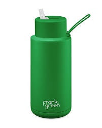 Frank Green Ceramic Reusable Drink Bottle 34oz/1L - Evergreen