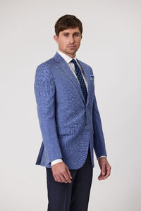 Savile Row Wool/Linen Blazer - Sky