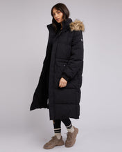 Load image into Gallery viewer, All About Eve Active Fur Longline Puffer - Black
