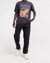 Load image into Gallery viewer, Mitchell &amp; Ness Lakers Fire &amp; Lightning Tee - Faded Black
