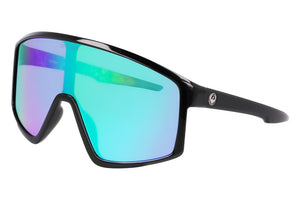 Dragon Amped LL Ion Sunglasses - Black Multi LL/Green Ion