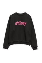 Load image into Gallery viewer, Stussy Typewriter Oversize Crew - Black
