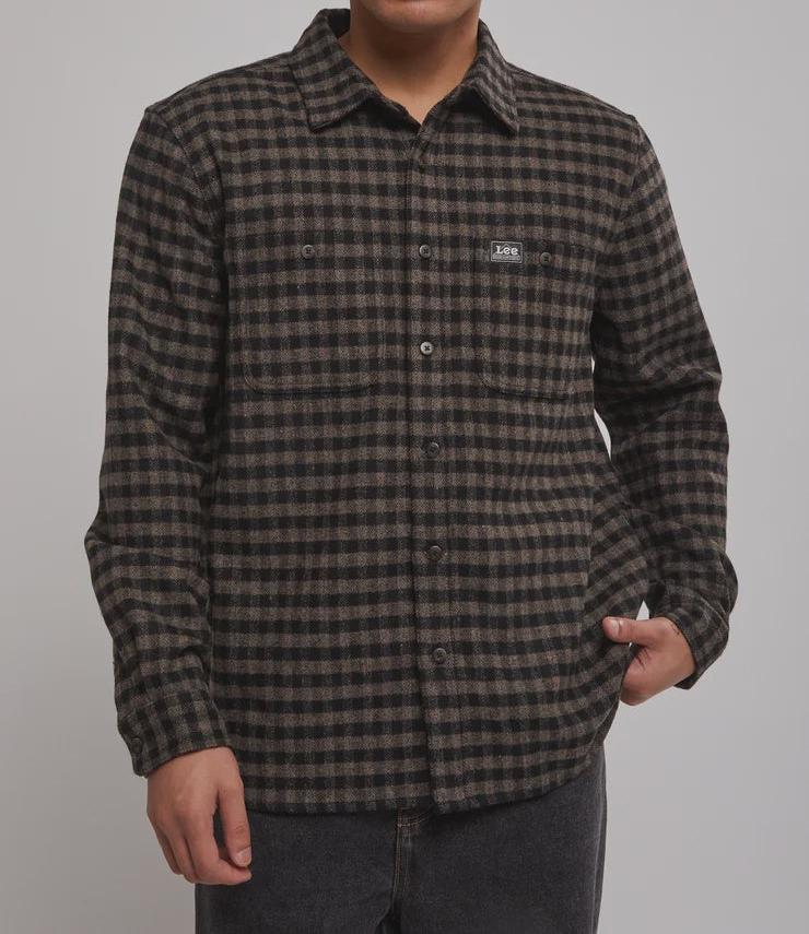 Lee Worker Shirt - Brown Check