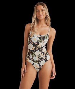 Billabong Lost Cove Mia DD 1 Piece Swimsuit - Black Pebble