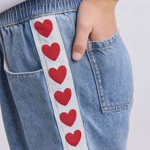 Load image into Gallery viewer, Eve Girl Love Denim Short (8-14) - Denim
