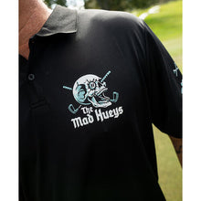 Load image into Gallery viewer, The Mad Hueys Hittin FK All SS Golf Polo - Black
