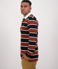 Load image into Gallery viewer, Swanndri Whitson L/S Rugby Top - Brown/Black
