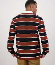 Load image into Gallery viewer, Swanndri Whitson L/S Rugby Top - Brown/Black
