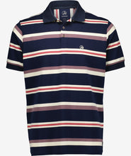 Load image into Gallery viewer, Swanndri Winffred Stripe Polo - Red/Ivory
